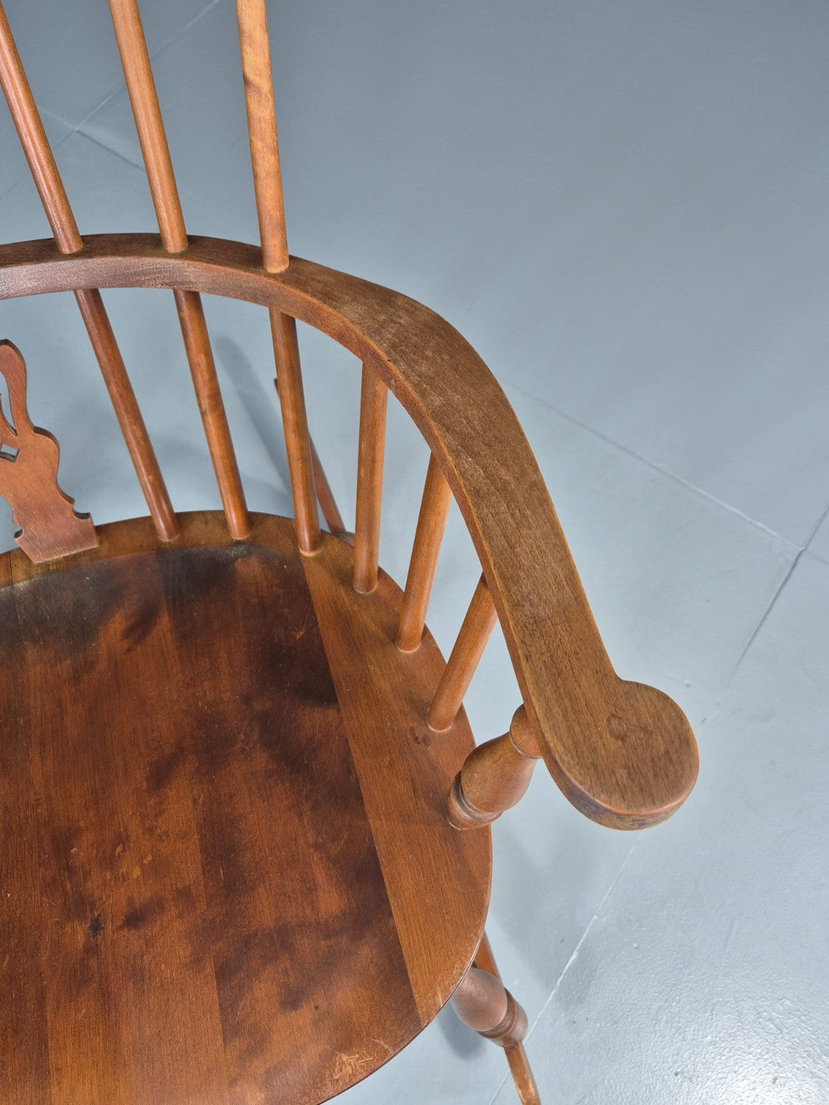 Vintage Rocking Chair Danish Windsor in Beech 1930s EB10760 VWOO3