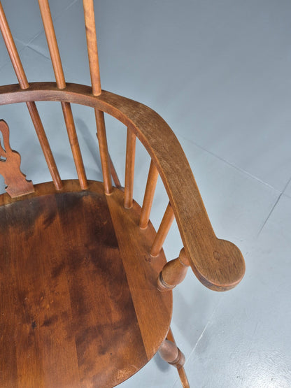 Vintage Rocking Chair Danish Windsor in Beech 1930s EB10760 VWOO3