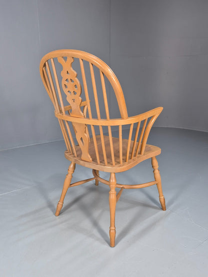 Vintage Wheelback Windsor Chair Elm and Beech Twentieth Century  EB10694 VDIN7