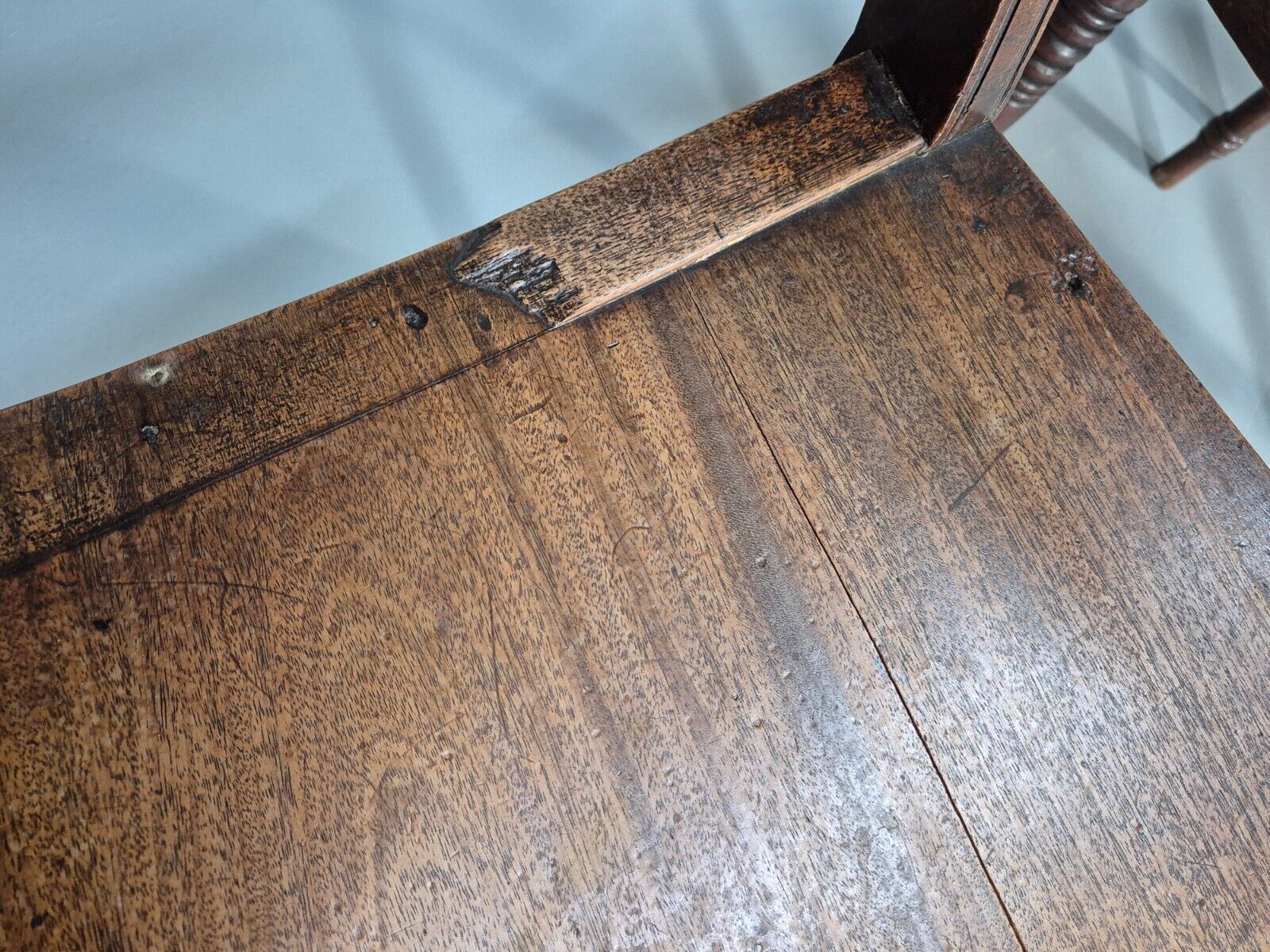 4 Antique Ball Back Walnut Dining Chairs Regency Style EB9146 VDIN - UKDK FURNITURE