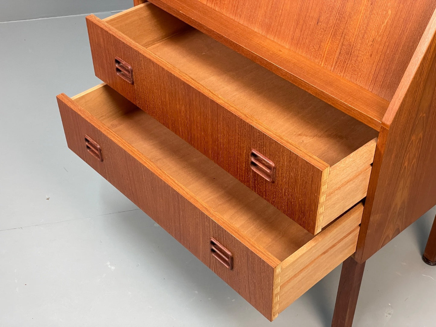 Vintage Danish Teak Bureau Retro 1970s Drawers By Gunnar Nielsen EB10964 MWOO8