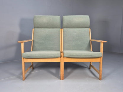Modular 2 Seater Sofa Light Green Hans Wegner Style Vintage Danish EB9262 M2SS - UKDK FURNITURE