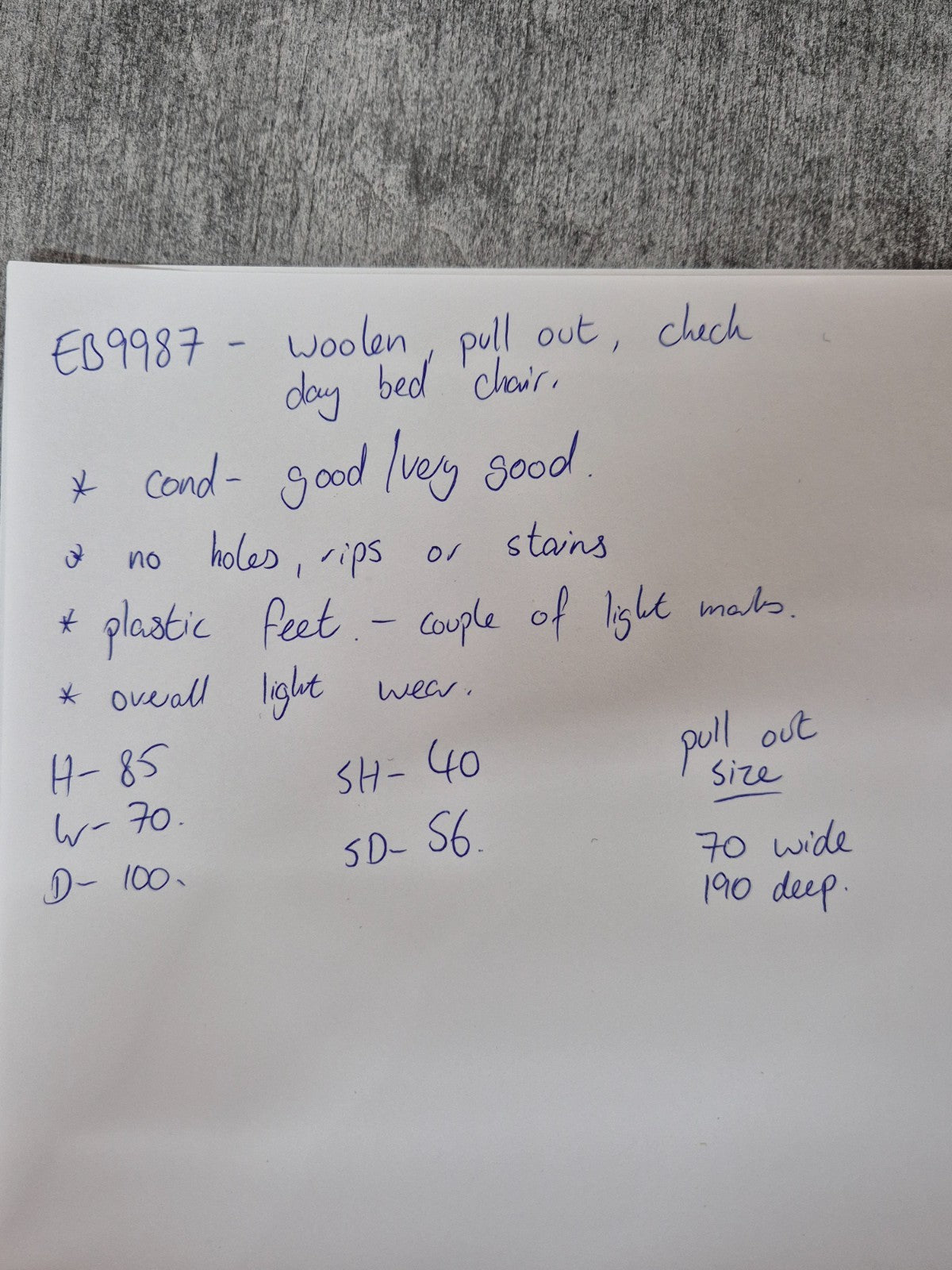 Vintage Sofabed Chair Schreiber Put U Up Checked Brown Wool 1970s EB9987 M4SS14