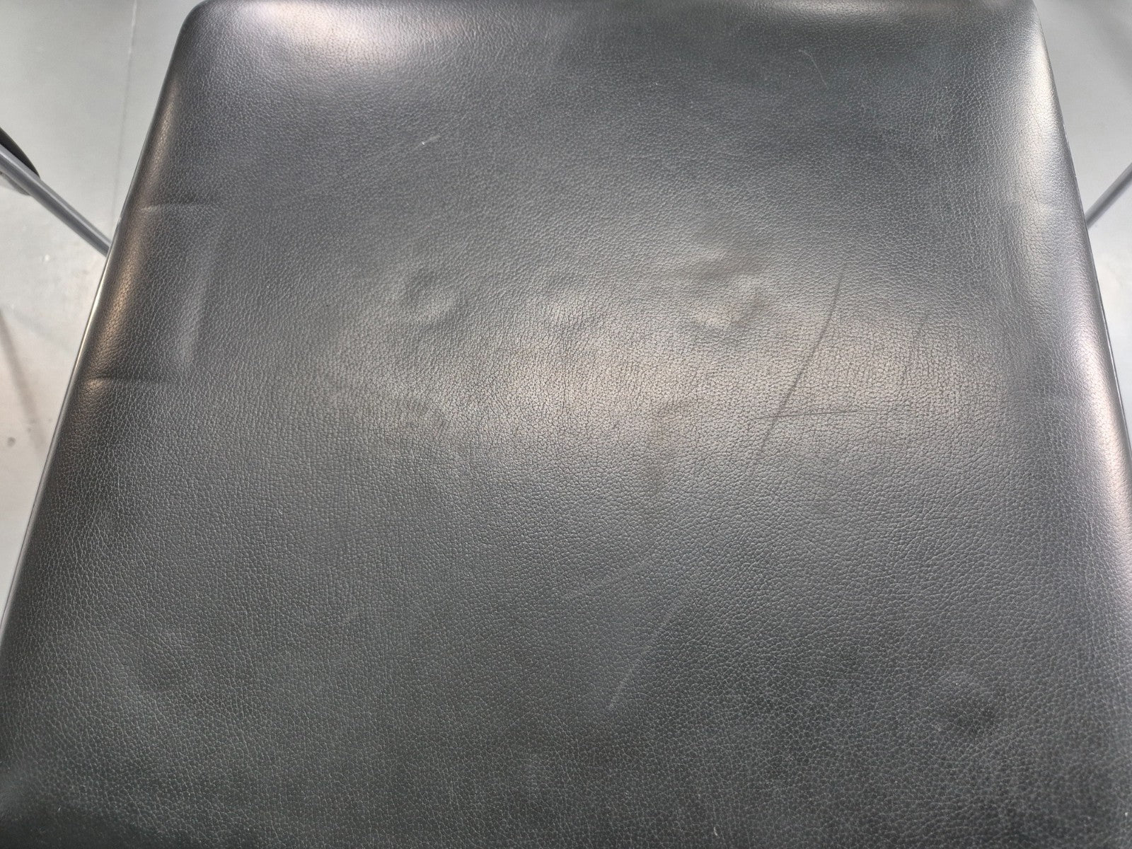 6 Leather Stacking Chairs Brunner Linos Dark Green Chrome Modern EB11736 MSTA17