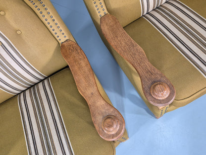 Kjaernulf Style high and Low Back Lounge Chairs 1970s Denmark Retro EB11310 MNOR6