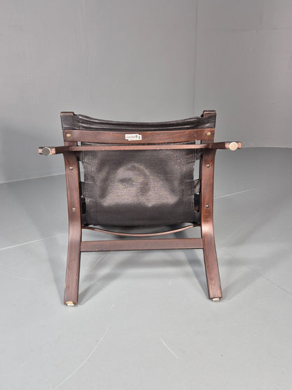 Vintage Farstrup Lounge Chair Danish Design 1970s Retro Leather MCM EB11320 MBEN12