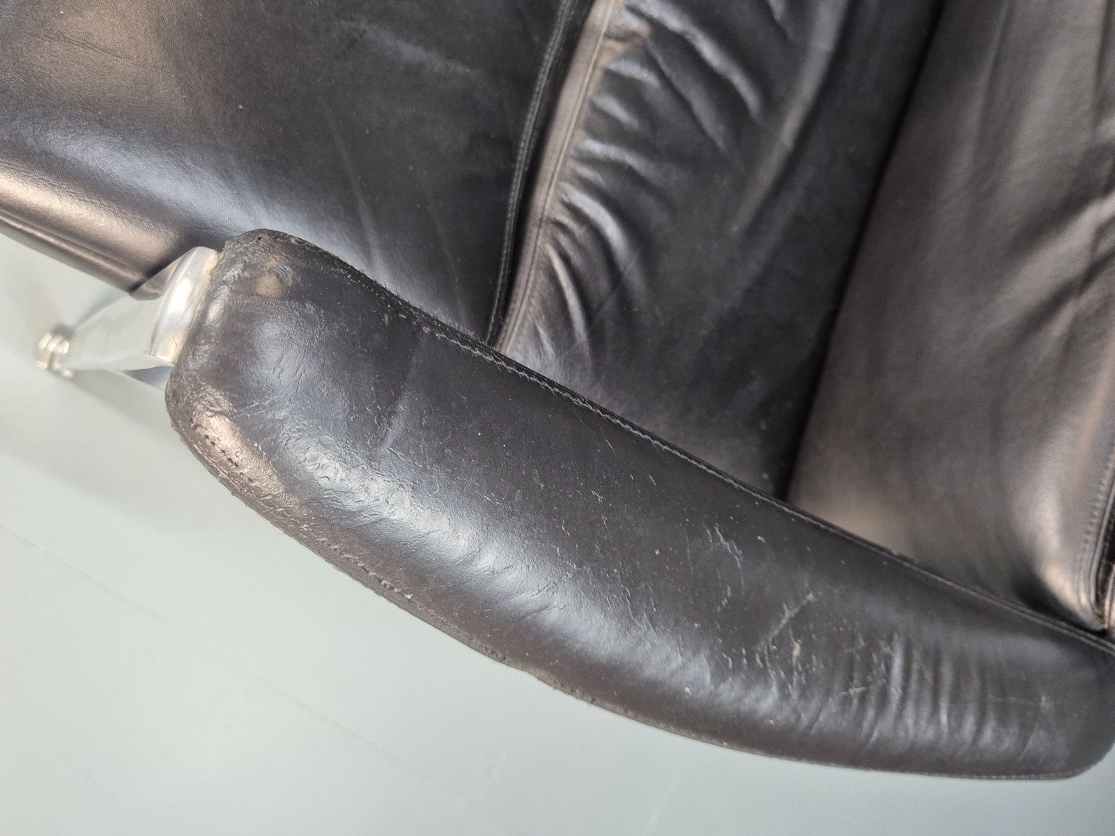 Roder Sohne Leather and Aluminium Boardroom Chair 1960s Retro MCM EB10644 MNOR11