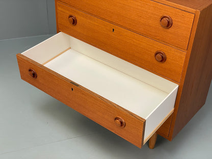 Mid Century Teak Chest Of Drawers By Erik Franssons Retro Scandi EB9824 MWOO - UKDK FURNITURE