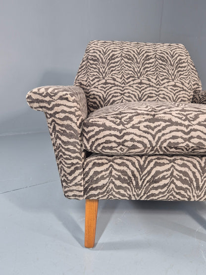 Mid Century Lounge Chair 1960s Danish Vintage with New Upholstery EB11534 MNOR3
