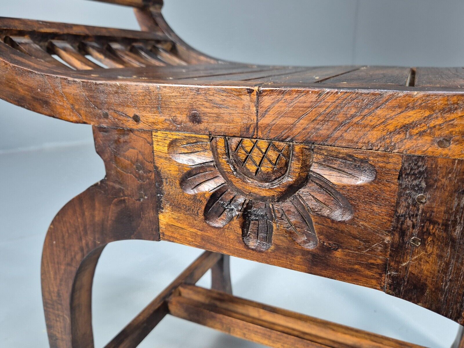 VIntage Reproduction Window Seat Hardwood Regency Style Primitive EB8956 VWOO - UKDK FURNITURE