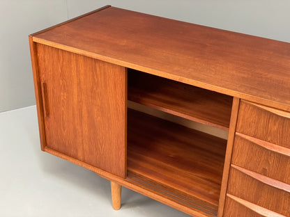 Vintage Teak Sideboard 1960s Midcentury Drawers Shelving Storage EB10945 MWOO5