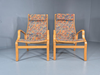 2  Vintage Bentwood Lounge Chairs Finn Ostergaard 1980s Retro MCM EB111339 MBEN4