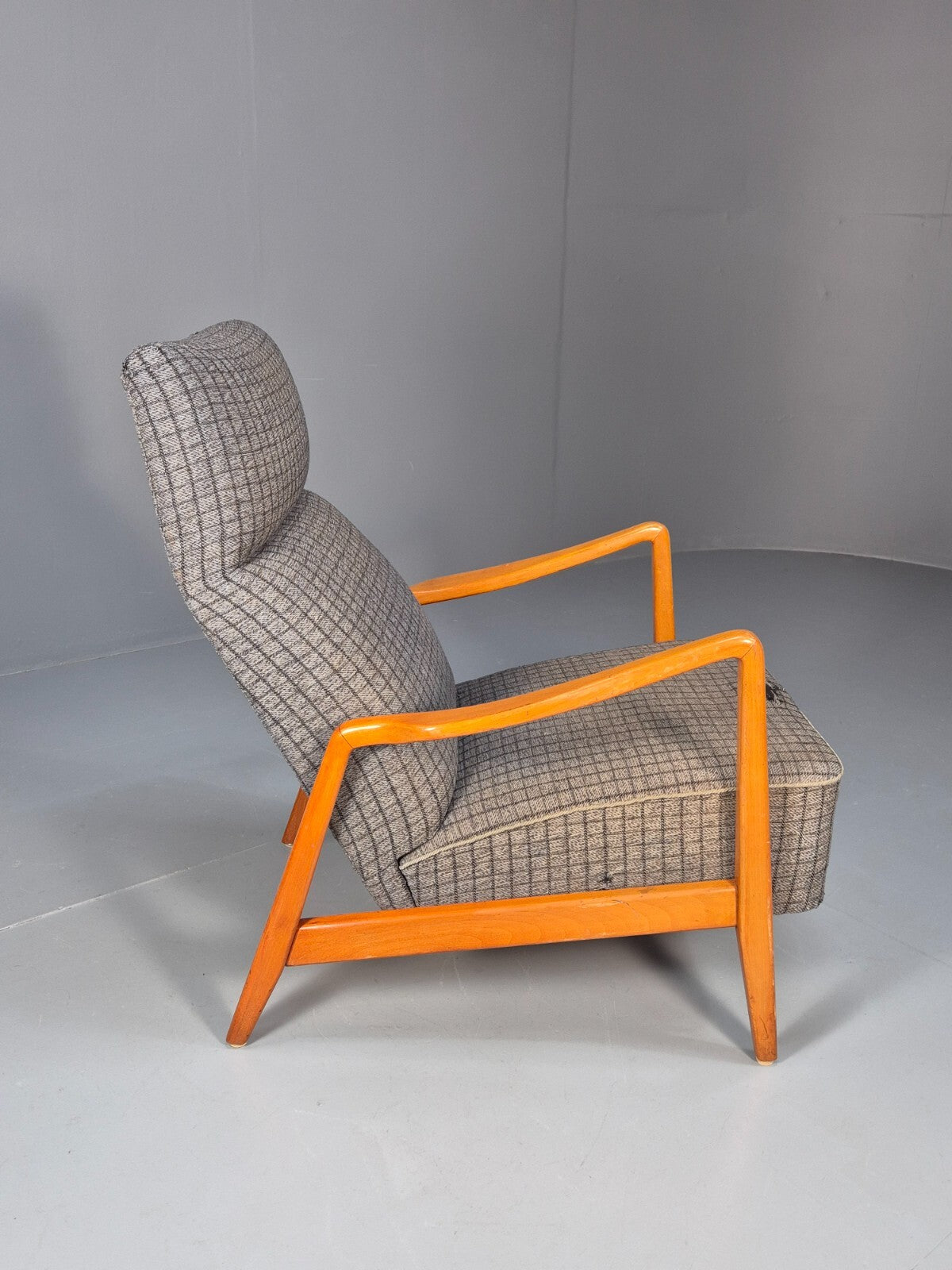 Vintage Swedish 1960s Lounge Chair Beech Open Frame Retro MCM EB9532 MNOR - UKDK FURNITURE