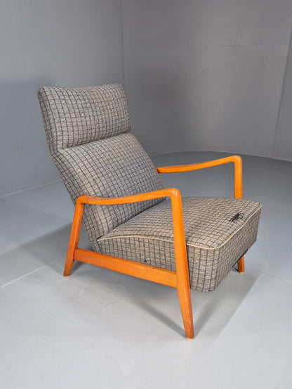 Vintage Swedish 1960s Lounge Chair Beech Open Frame Retro MCM EB9532 MNOR - UKDK FURNITURE