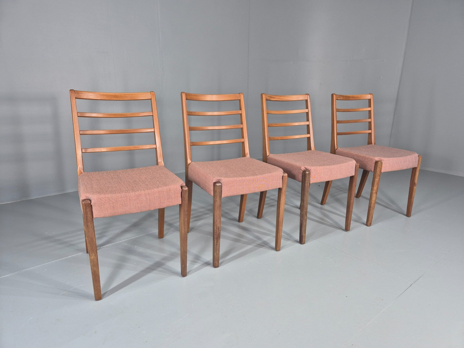 4 Vintage Mid Century Dining Chairs 1960s Retro New Upholstery  EB11823 MDIN0