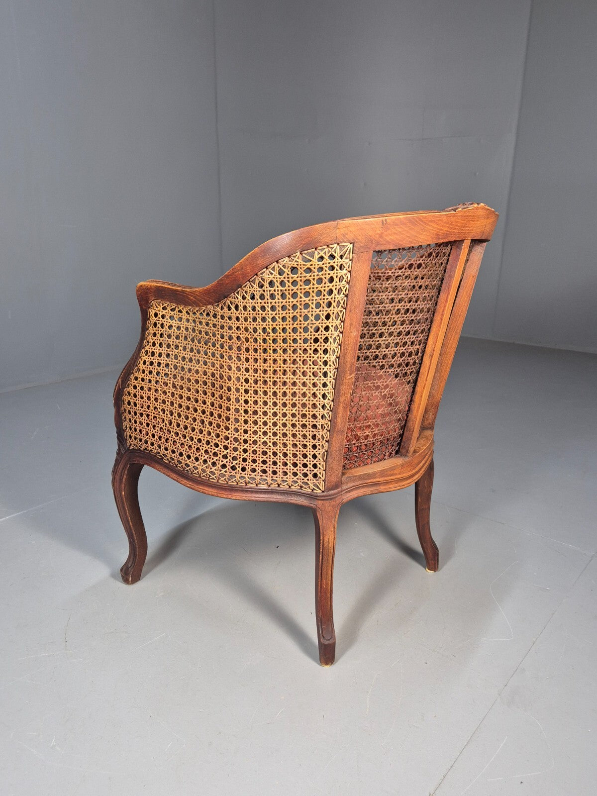 Vintage Danish Rococo Style Bergere Tub Chair 1950s Retro EB9611 VBER - UKDK FURNITURE