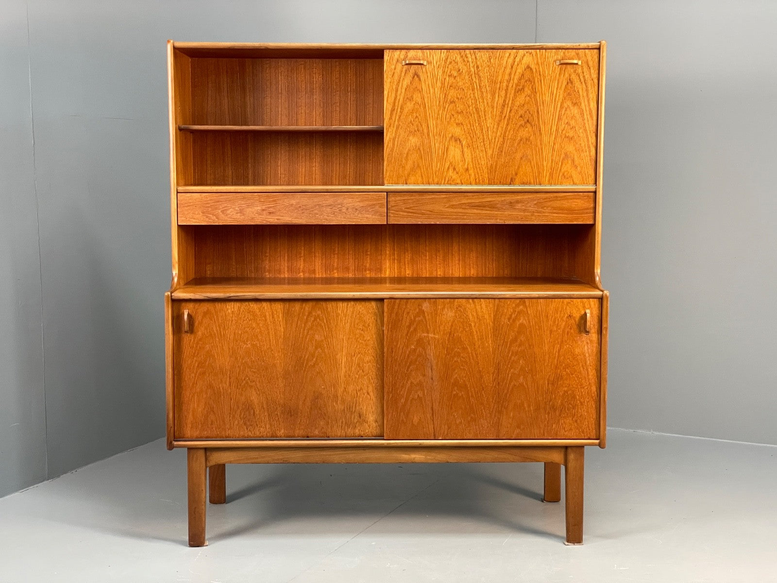 Vintage Nathan Teak Sideboard Highboard 1960s Mid Century Shelving  EB11046 MWOO0