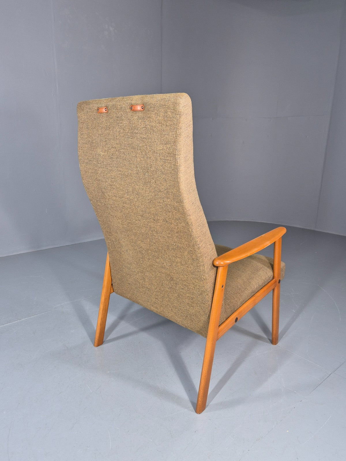 Vintage Lounge Chair Danish Mid Century Retro Beech Frame 1960s EB11294 MNOR7