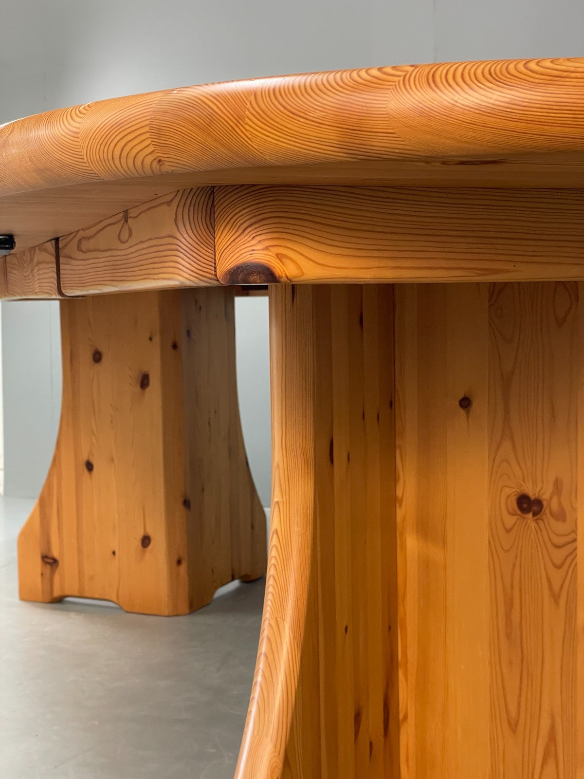 Chunky Pine Dining Table Extending Vintage Danish Retro 1990s EB10858 MWOO12