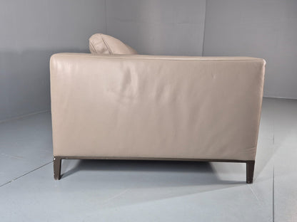 Maxalto Four Seater Sofa Grey Leather Italian Quality Lucrezia EB11269 M4SS15