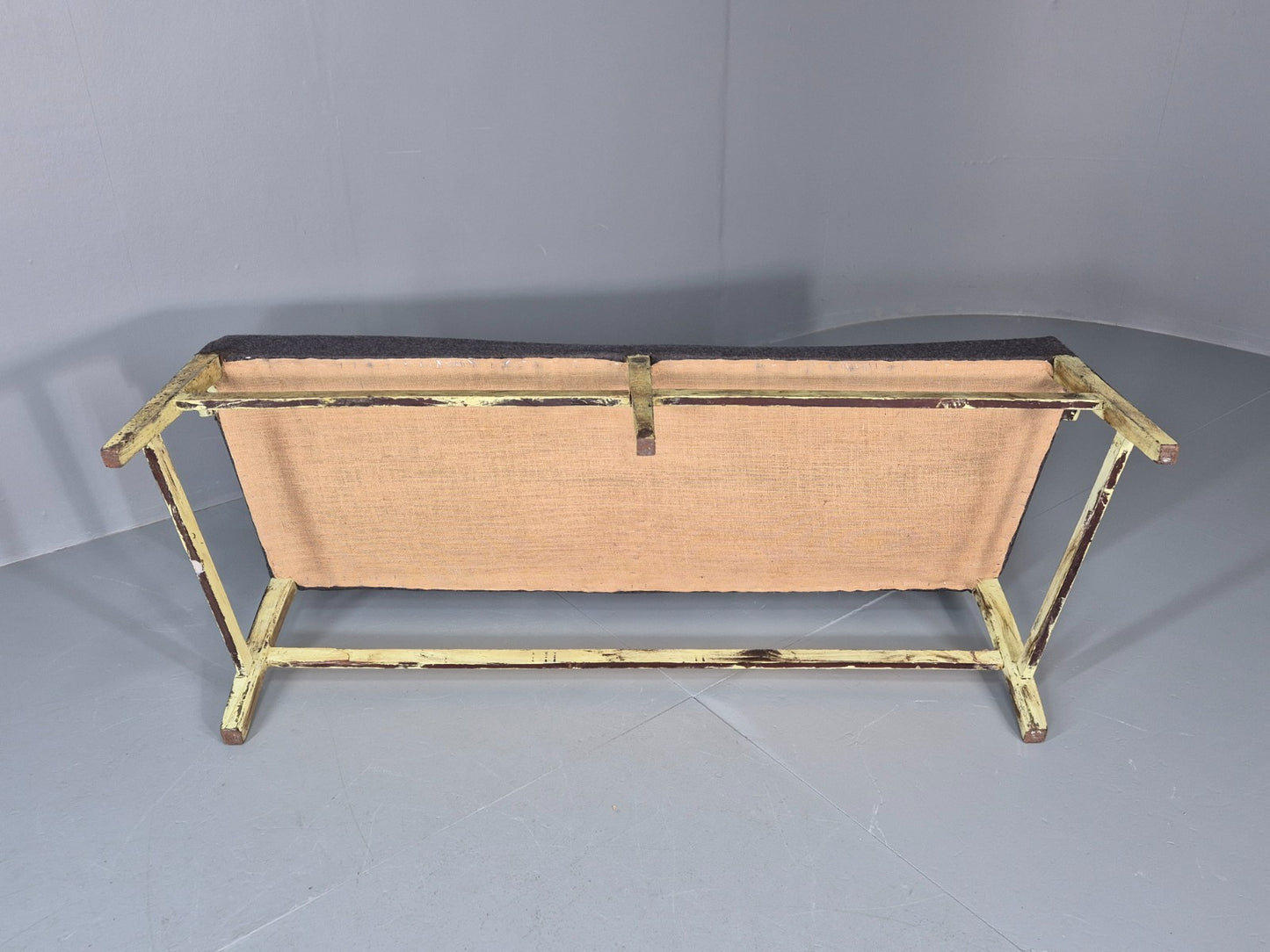 Hepplewhite Three Seater Settee New Grey Upholstery Reproduction  EB10993 VWOO8