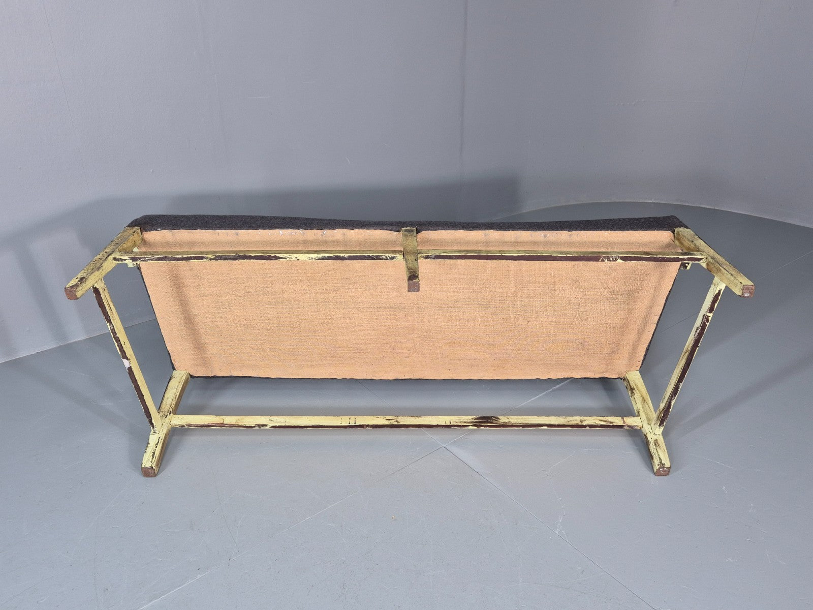 Hepplewhite Three Seater Settee New Grey Upholstery Reproduction  EB10993 VWOO8