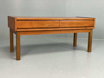 Vintage Teak Side Table With Drawers 1960s Mid Century EB11200 MWOO0