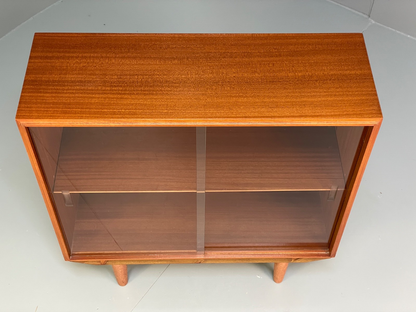 Vintage Teak Glazed Bookcase Beaver And Tapley Mid Century Shelving EB9718 MWOO - UKDK FURNITURE