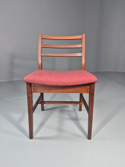 Danish Mid Century Dining Chair in Teak 1970s New Upholstery Retro EB11525 MDIN1