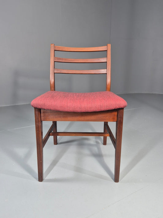 Danish Mid Century Dining Chair in Teak 1970s New Upholstery Retro EB11525 MDIN1