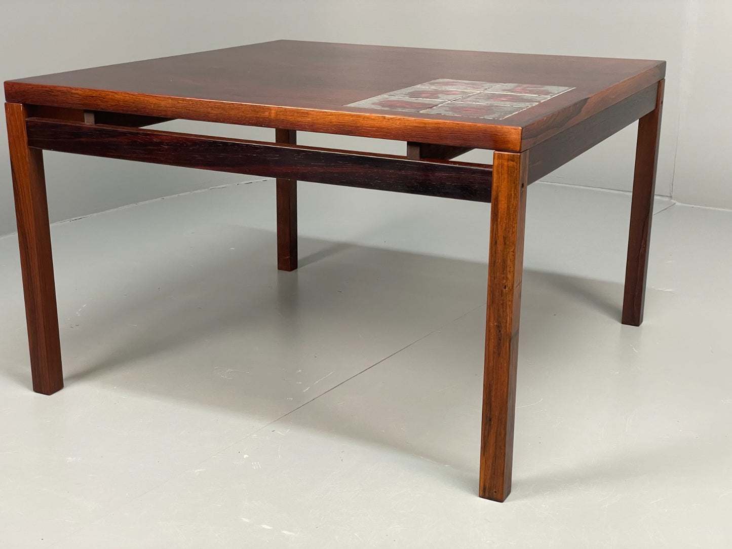 Vintage Square Coffee Table - Tile topped 1960s Danish Mid Century EB10872 MWOO9