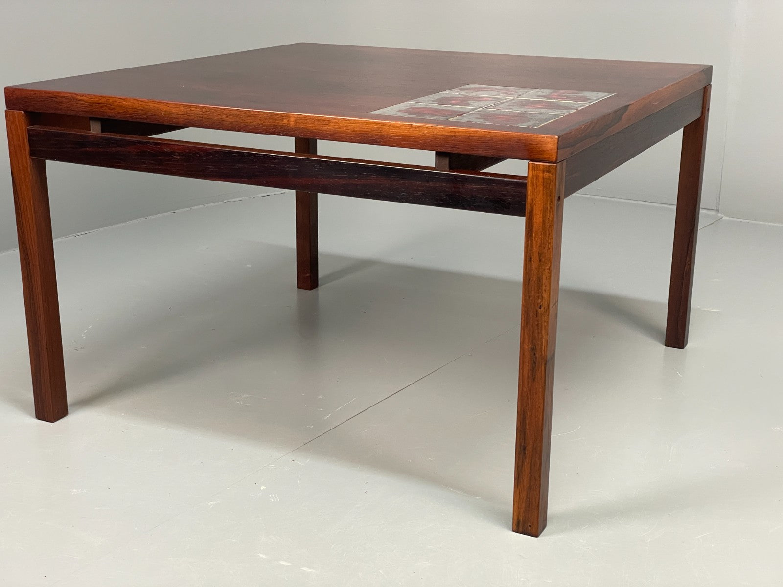 Vintage Square Coffee Table - Tile topped 1960s Danish Mid Century EB10872 MWOO9