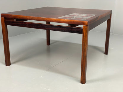 Vintage Square Coffee Table - Tile topped 1960s Danish Mid Century EB10872 MWOO9