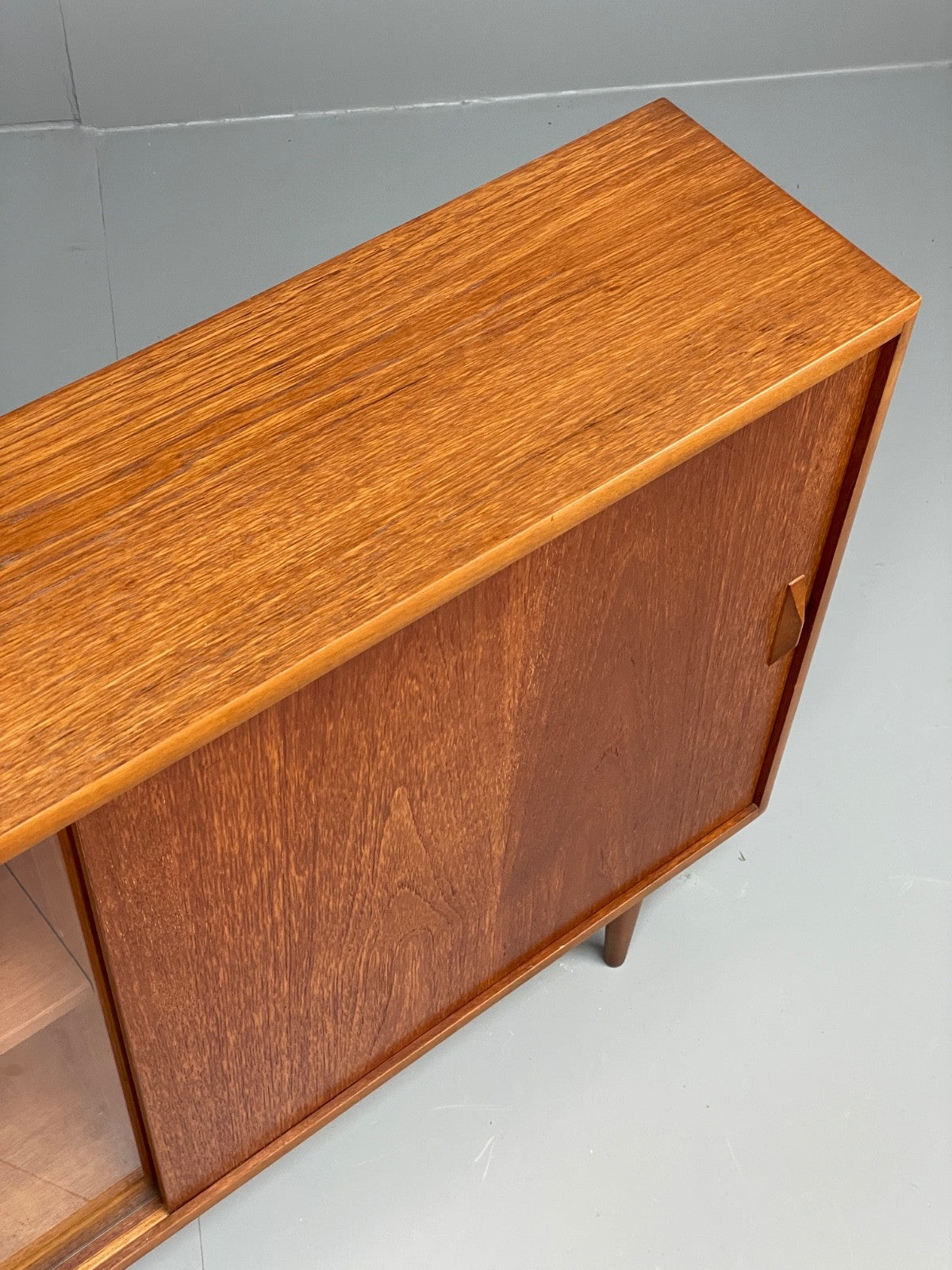 Vintage Teak Glazed Bookcase By H.Gibbs 1960s Shelving Retro  EB10968 MWOO4