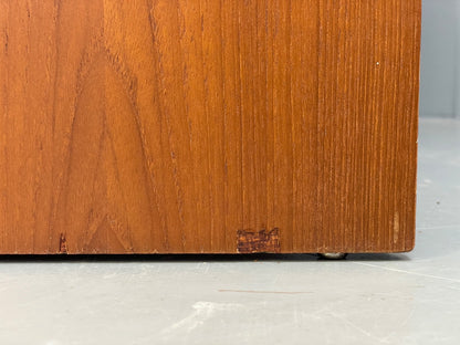 Vintage Teak Shelving Unit Cocktail Cabinet Glazed Retro 1970s EB10011 MWOO - UKDK FURNITURE