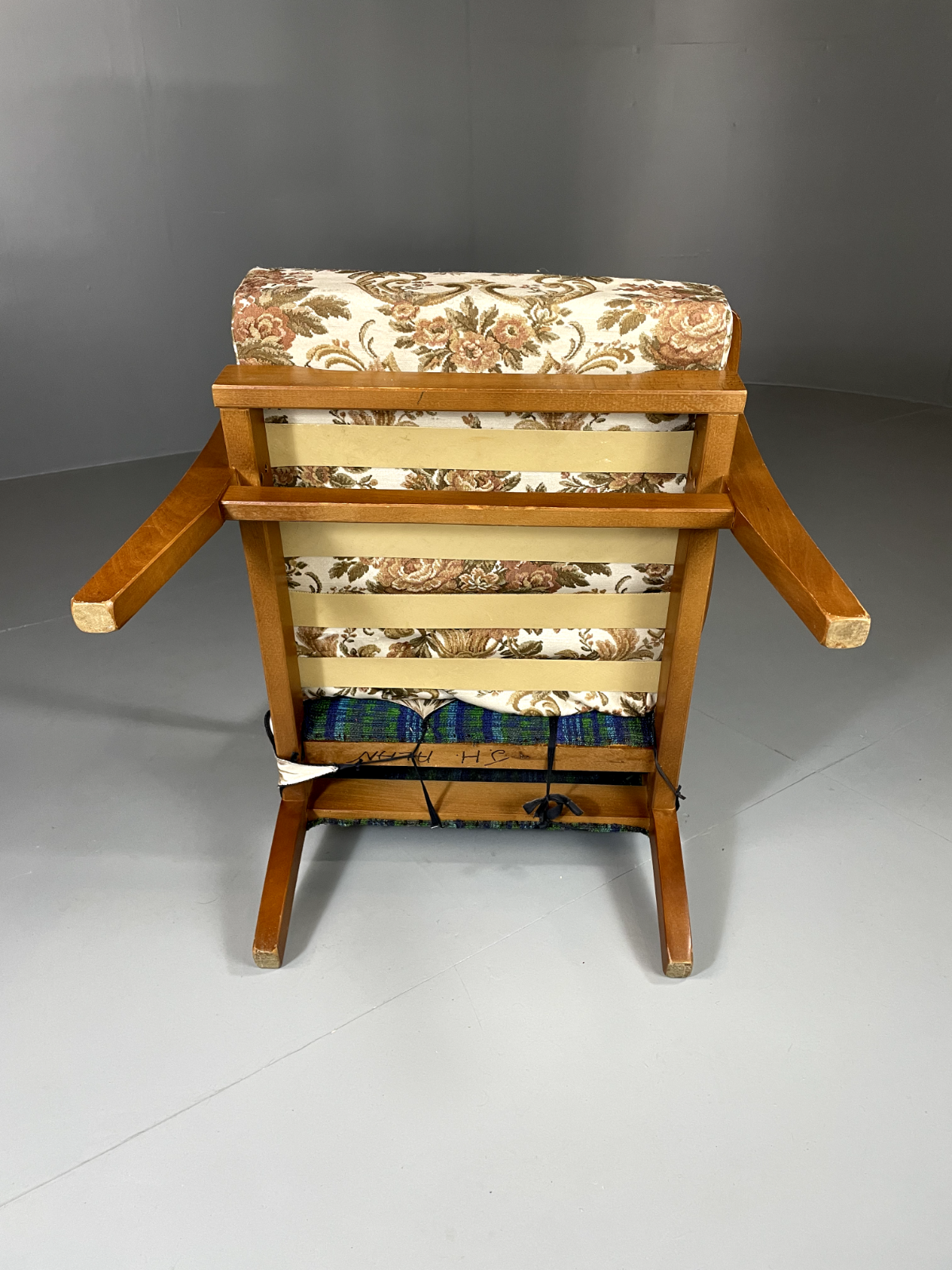 Vintage Mid Century Chair Beech Frame 1960s Retro EB5712 MNOR10