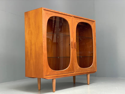 Vintage Teak Glazed Cabinet By Omann Jun 1970s Retro Danish EB9830 MWOO - UKDK FURNITURE