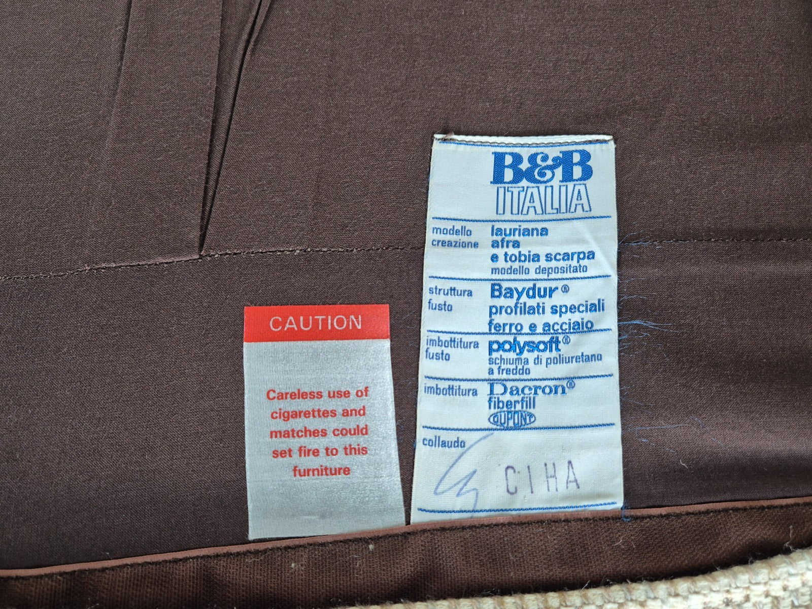 Afra and Tobia Scarpa for B and B Italia Two Seater  Lauriana 80s EB11007 M2SS8