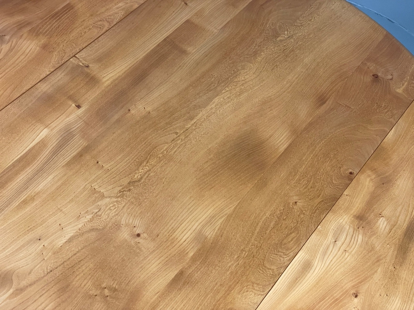 Vintage Ercol Circular Table Drop-Leaf Solid Blond Elm 1960s EB11053 MWOO5