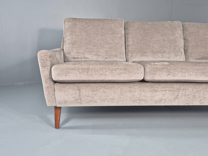 Vintage Danish 3 Seat Settee Mid Century 1960s New Upholstery EB11820 M3SS2