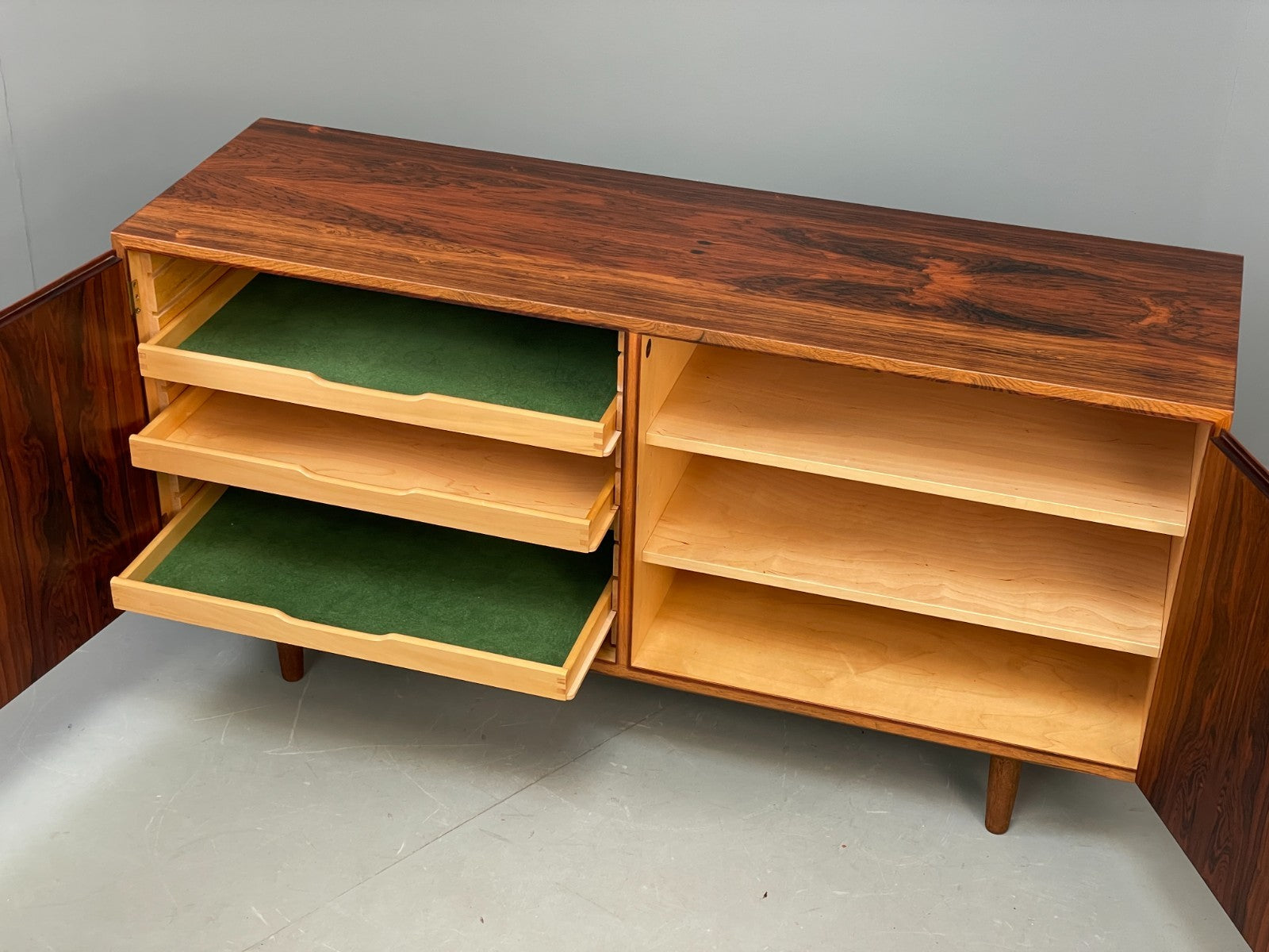 Vintage Hundevad Sideboard Mid Century Danish Shelving Drawers EB10842 MWOO2