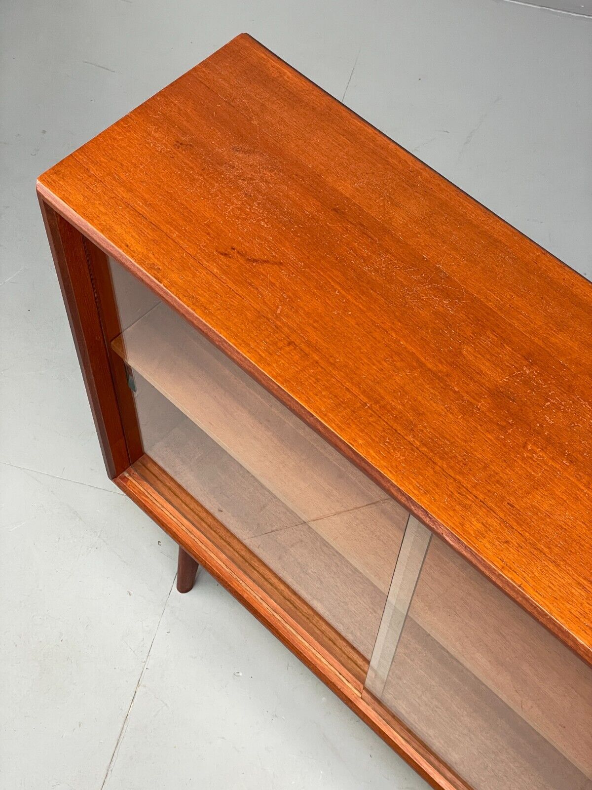 Vintage Teak Glazed Bookcase By Herbert E. Gibbs Retro Shelving EB8834 MWOO - UKDK FURNITURE