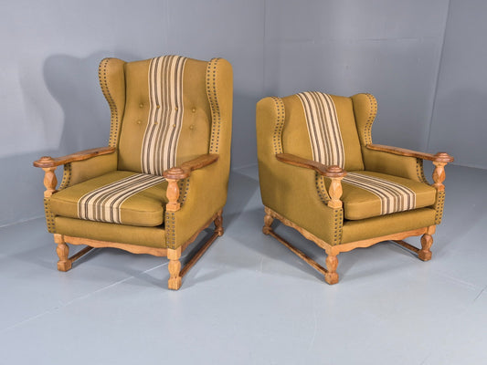 Kjaernulf Style high and Low Back Lounge Chairs 1970s Denmark Retro EB11310 MNOR0