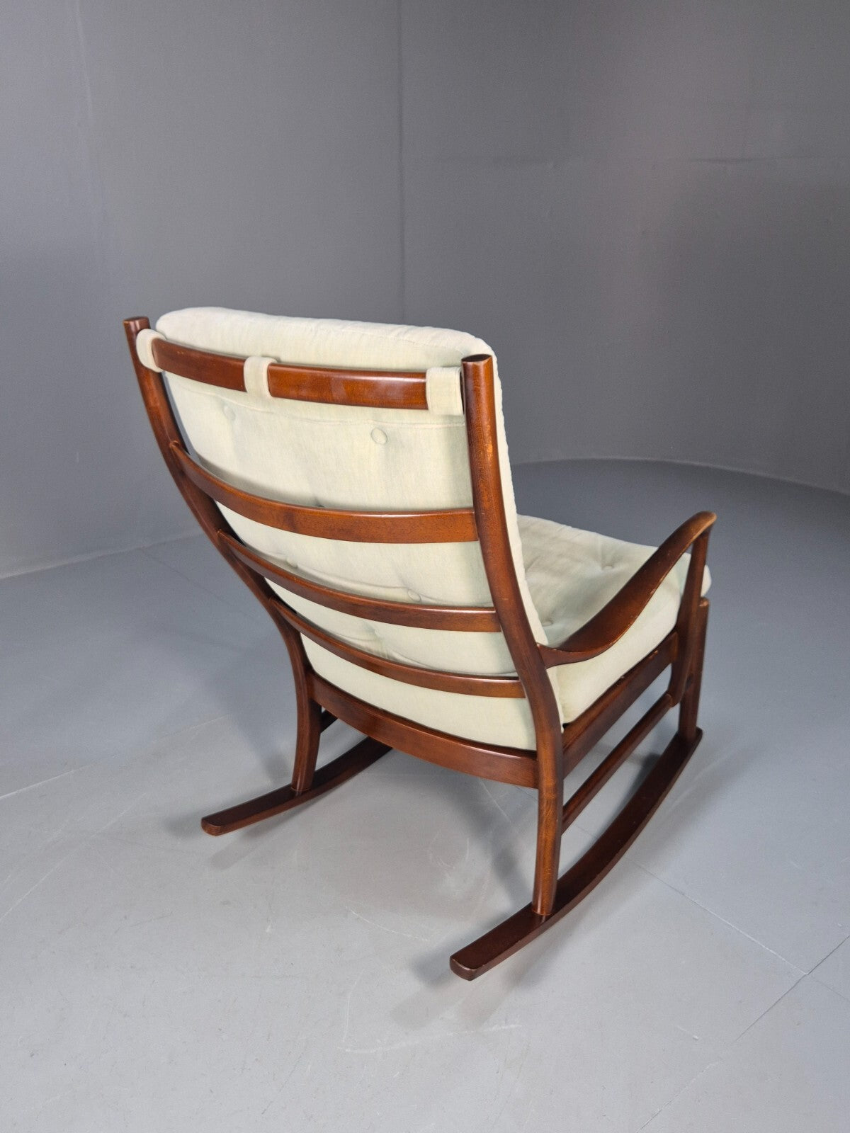 Vintage Mid Century Light Mint Parker Knoll Rocking Chair 1960s EB9785 MNOR - UKDK FURNITURE