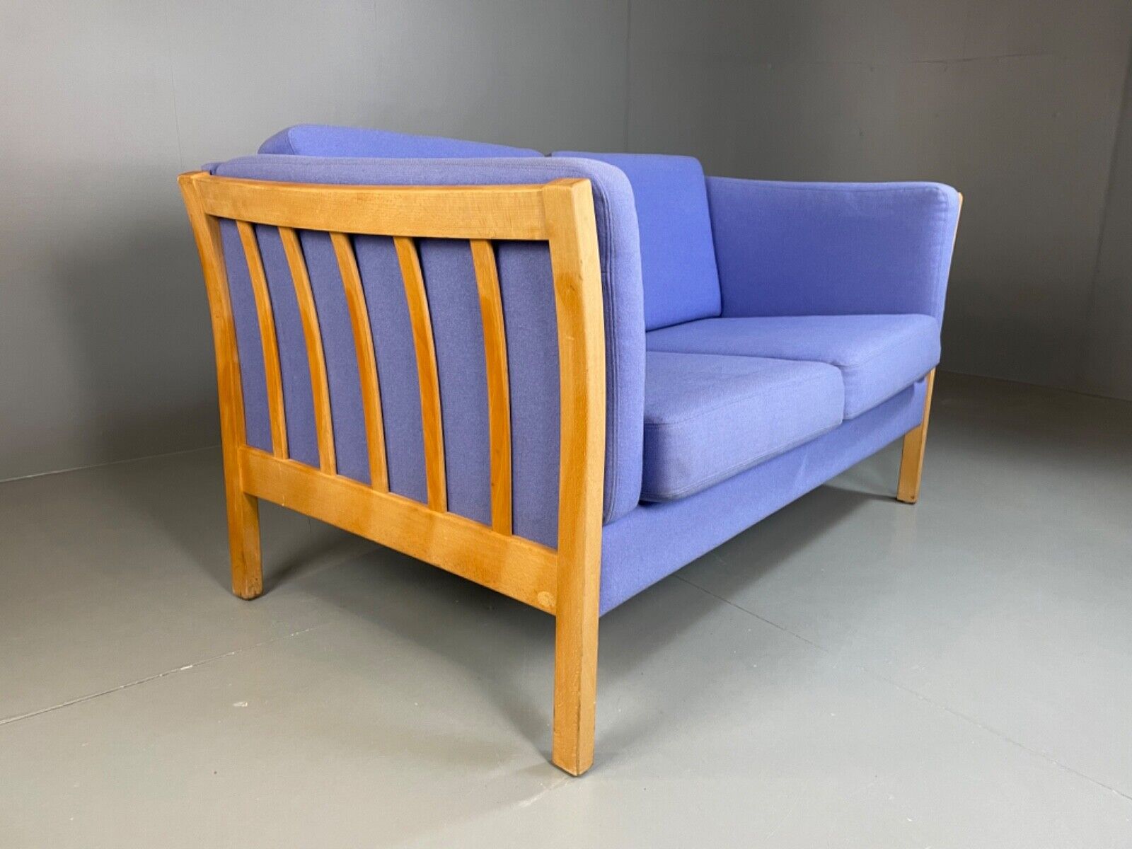 Vintage Danish Stouby Sofa, Beech Ends, Wool upholstery, 1980s. EB5039 M2SS - UKDK FURNITURE