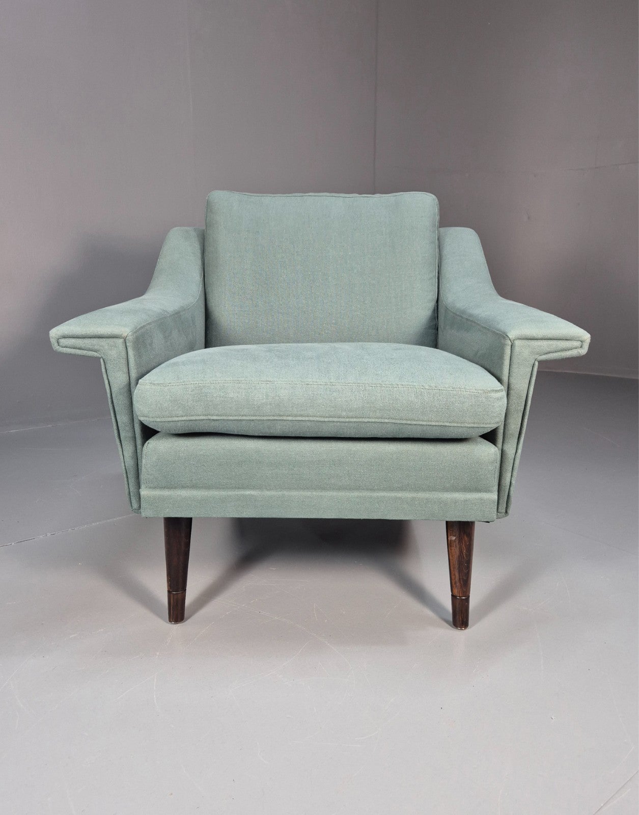 Vintage Danish Lounge Chair New Upholstery 1960s Retro EB6538 MNOR4