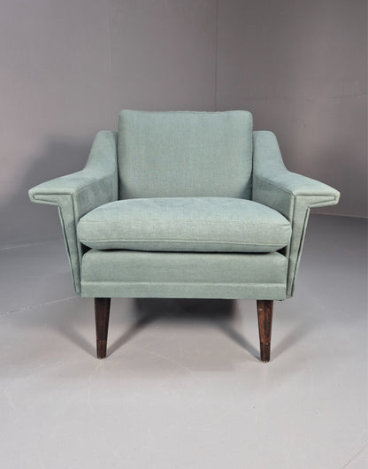 Vintage Danish Lounge Chair New Upholstery 1960s Retro EB6538 MNOR4