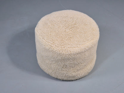 Vintage 1970s Fun Fur Footstool Retro EB11531 MFOO6