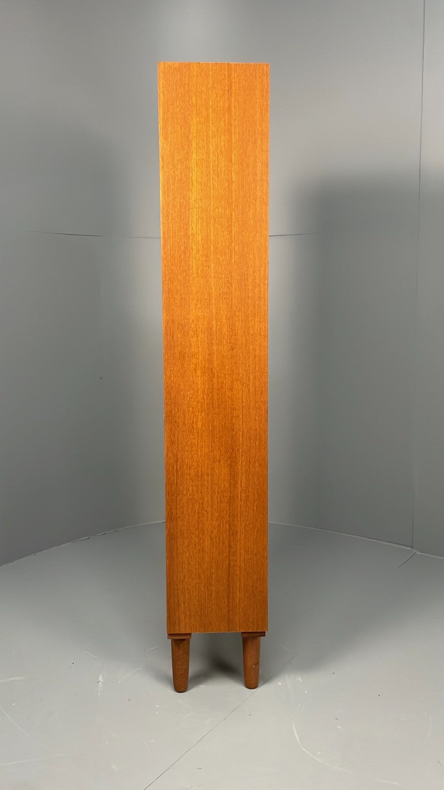 Vintage Teak Bookcase 1970s Tall Retro Alcove Shelving Unit EB11441 MWOO14