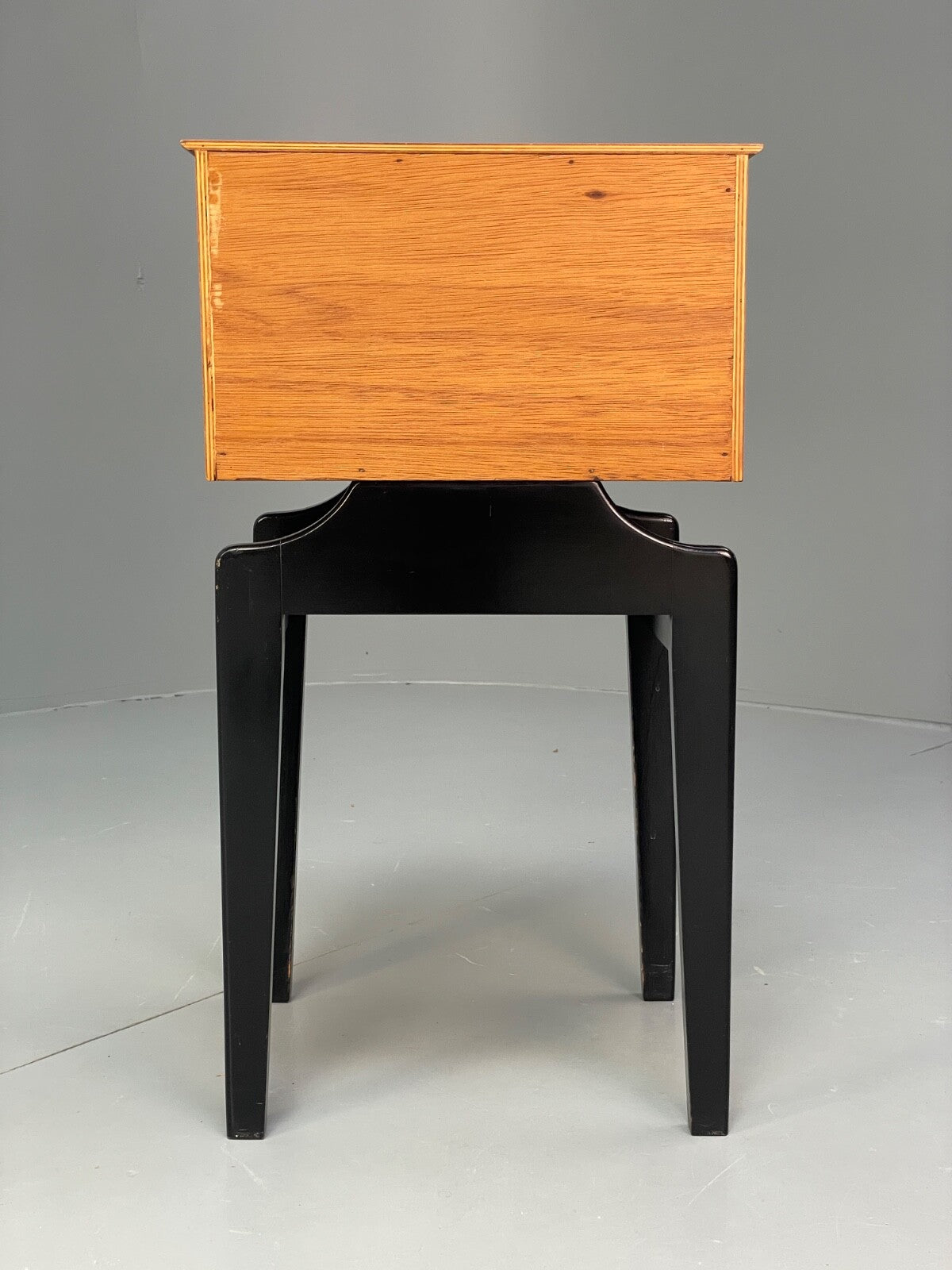 Vintage G Plan Oak Bedside Table 1950s Mid Century Black White Paint EB9814 MWOO - UKDK FURNITURE